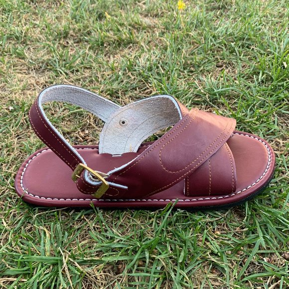 Mens Mexican Leather Cushioned Sandal HUARACHE - Picture 3 of 5